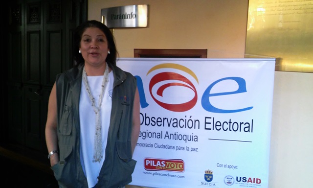 Alejandra Barrios reveló que Boyacá, Cundinamarca y Antioquia, respectivamente, son los tres departamentos de Colombia que concentran el mayor número de municipios con riesgos electorales.