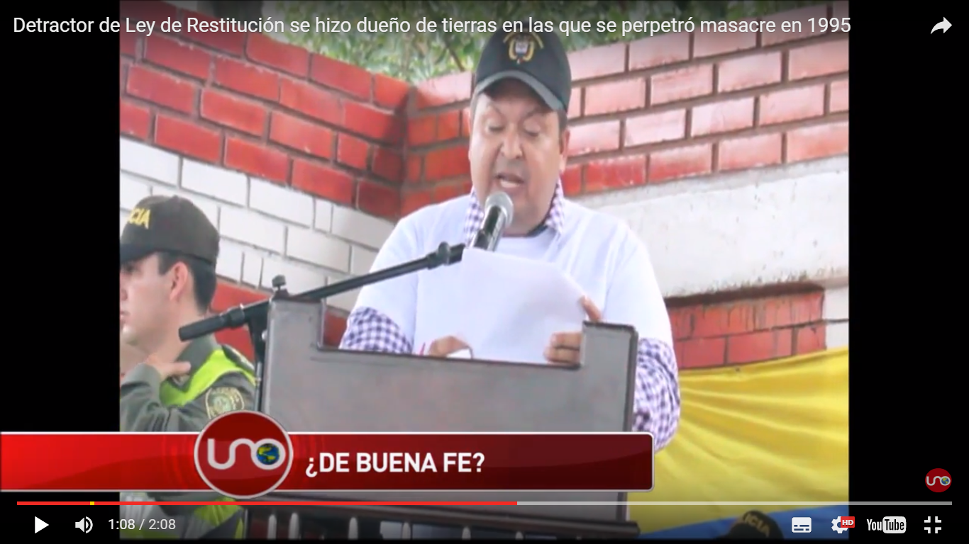 Fuente: Emisión del noticiero Noticias UNO del 29 de mayo del 2016.