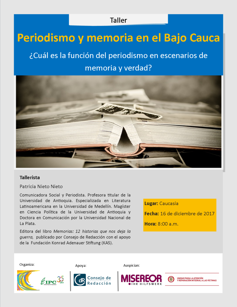 Invitacion Taller Periodismo y Memoria 2017