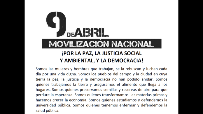 Llamamiento 9 de abril